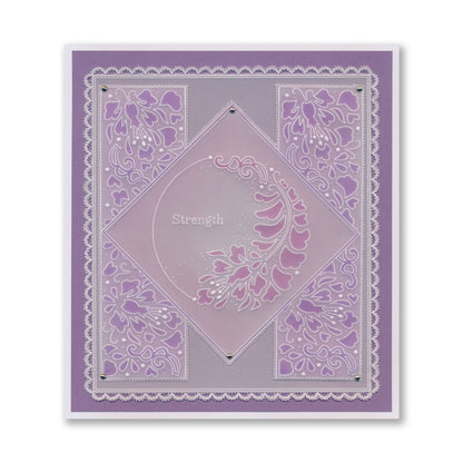 Barbara's Floral Crescents & Panels A5 Groovi Plate Collection