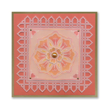 Barbara's Great Day - Japanese Floral Tiles Sampler A4 Groovi Plate