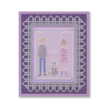 SHAC Retro Family A4 Square Groovi Plate