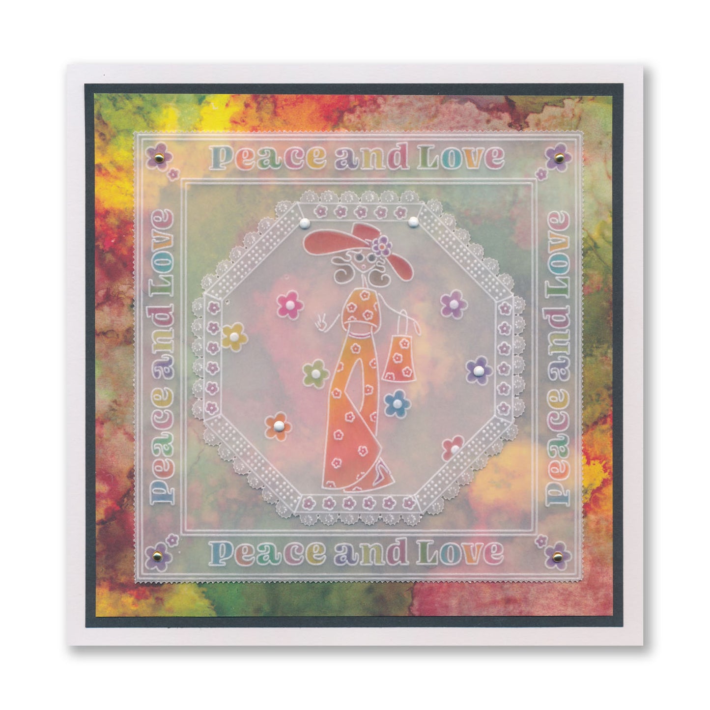 Barbara's SHAC Hippie Chicks A5 Groovi Plate