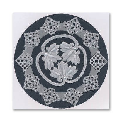 Barbara's Thinking of You - Japanese Floral Tiles Sampler A4 Groovi Plate