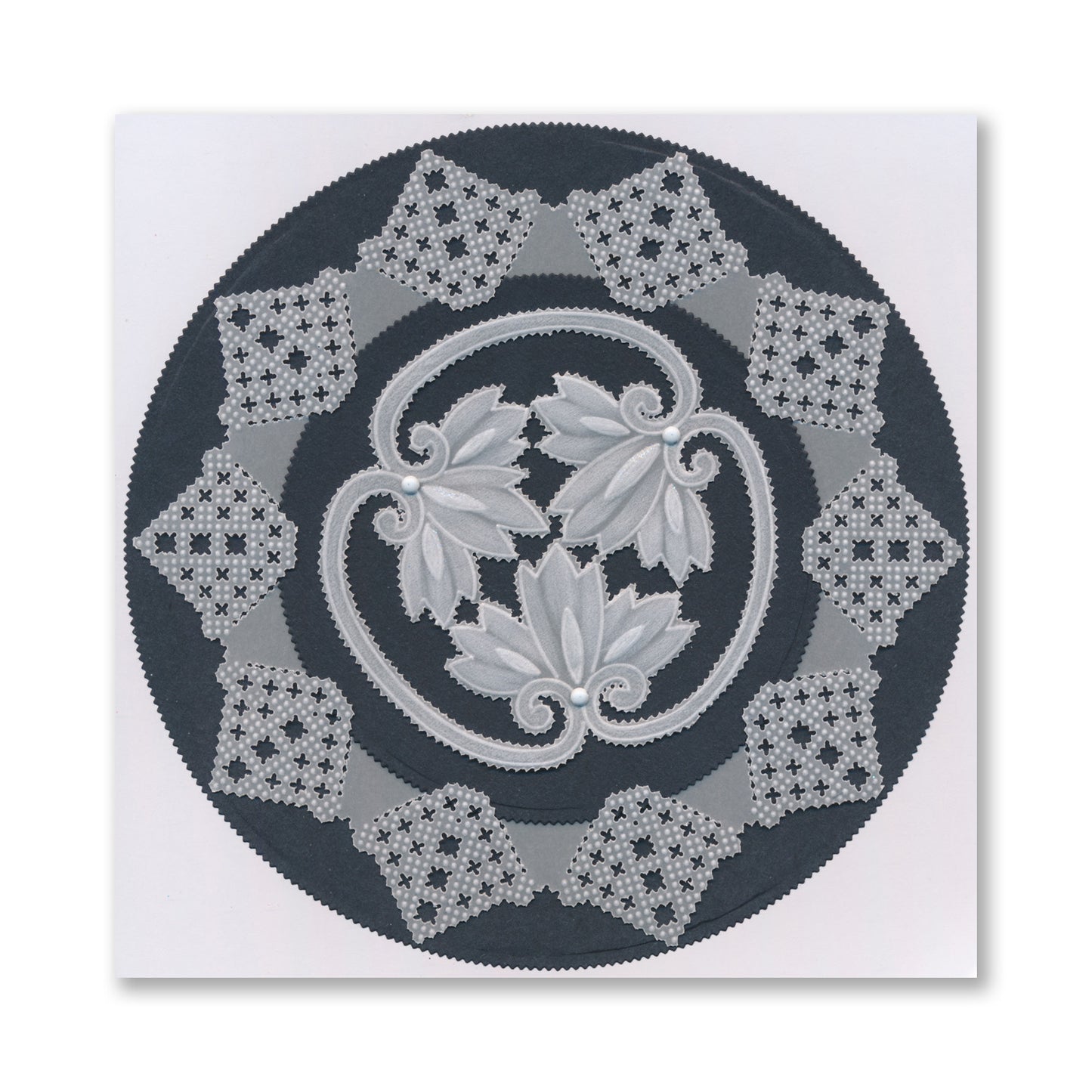 Barbara's Great Day - Japanese Floral Tiles Sampler A4 Groovi Plate