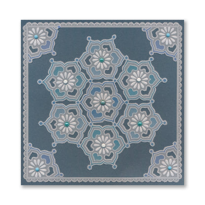 Barbara's Japanese Floral Tiles Sampler A4 Groovi Plate Duo