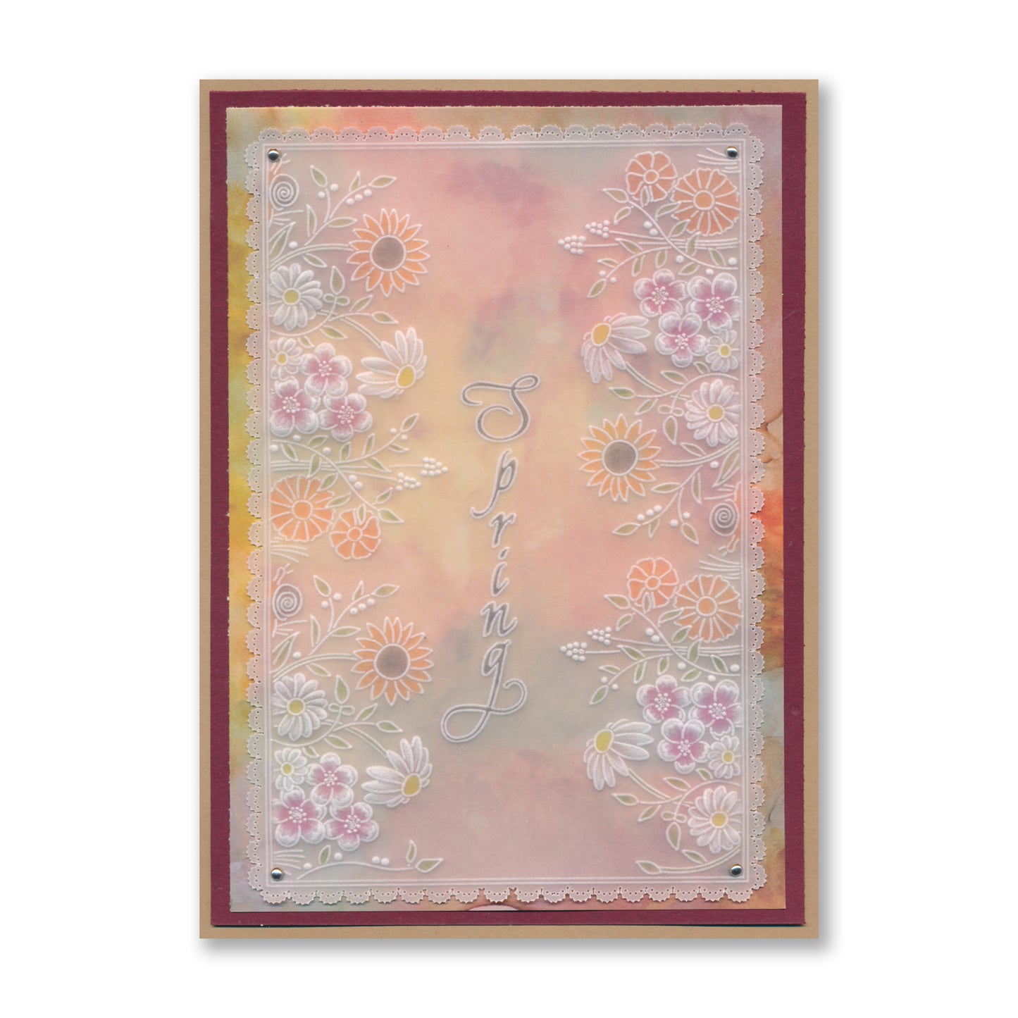 Daisy & Grass A6 Groovi Plate