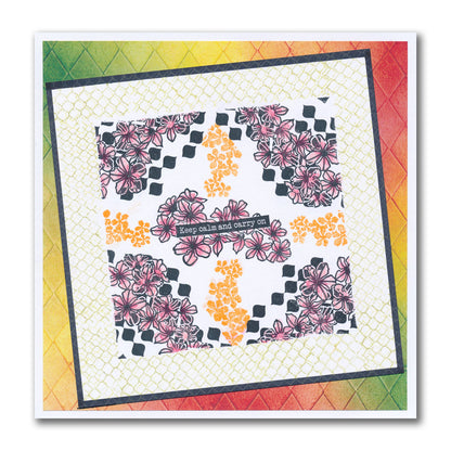 Happy & Calm - Grunge Elements A5 Stamp Duo