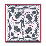 Love & Art - Grunge Elements A5 Stamp Duo