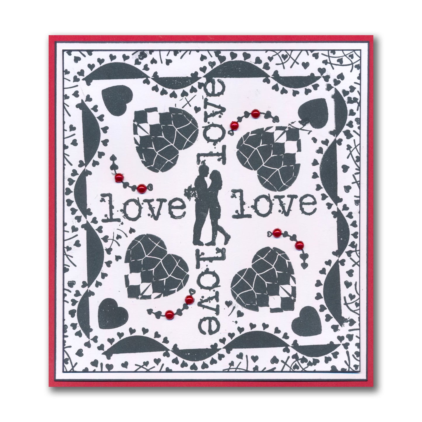 Love - Grunge Elements A5 Stamp Set