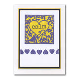 Happy & Calm - Grunge Elements A5 Stamp Duo