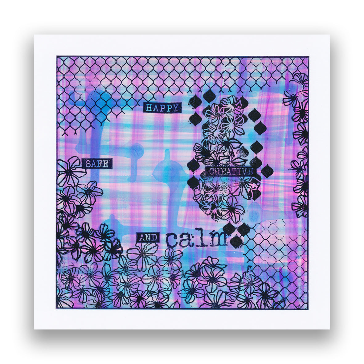 Calm - Grunge Elements A5 Stamp Set