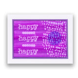 Happy & Calm - Grunge Elements A5 Stamp Duo