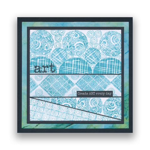 Happy & Calm - Grunge Elements A5 Stamp Duo