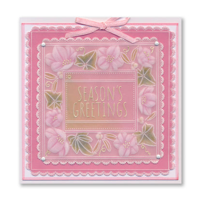 Festive Frame & Sentiments A6 Square Groovi Plate Collection