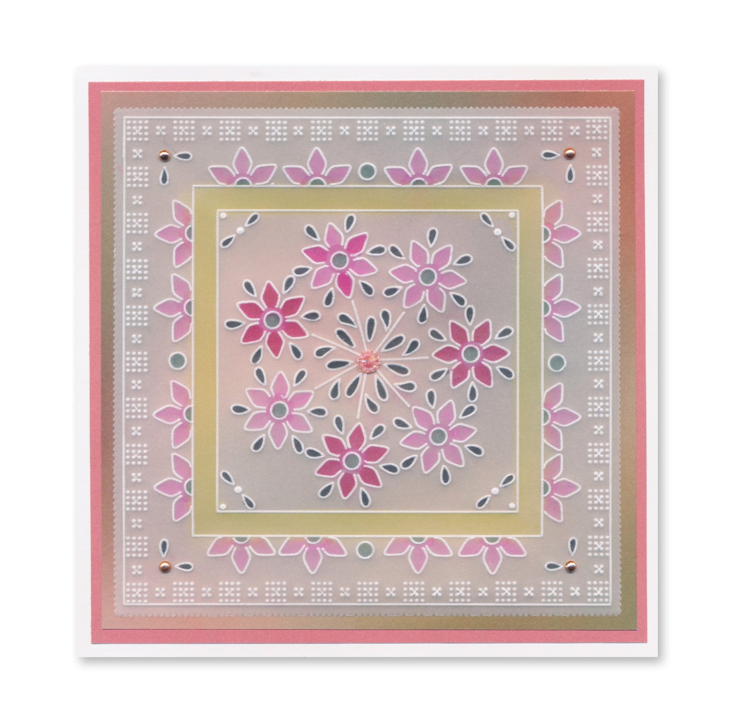 Barbara's Loving Heart A5 Square Groovi Plate