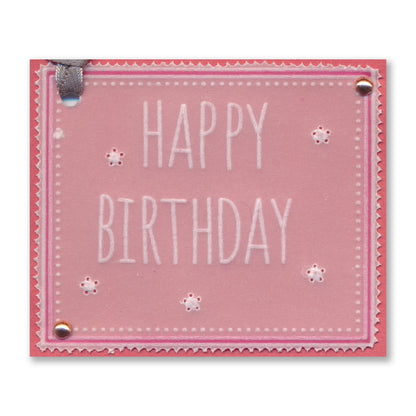 Floral Frame & Sentiments A6 Square Groovi Plate Collection