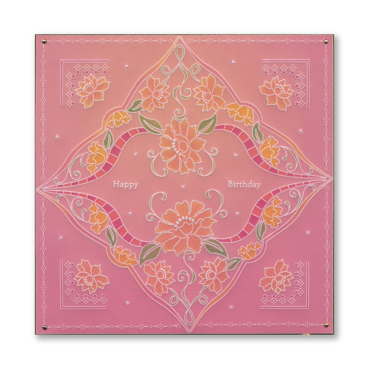 Linda's Richelieu Lace Marigolds A5 Square Groovi Plate