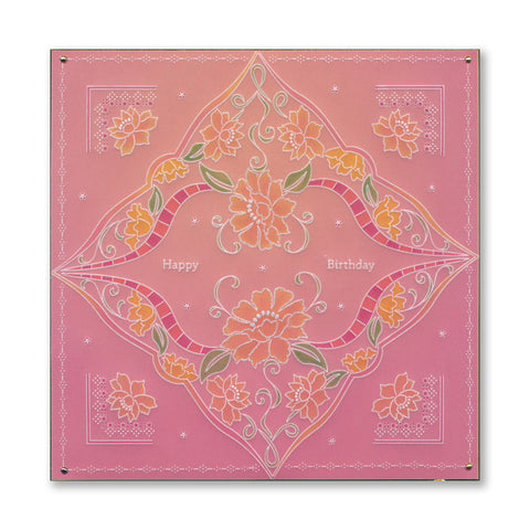 Placa Groovi Para Pergamino - Linda's Richelieu Lace Butterflies De Clarity Stamps (A5, 148x148 Mm)