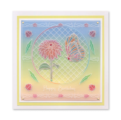 Jayne's Rose & Lattice A5 & A5 Square Groovi Plate Collection