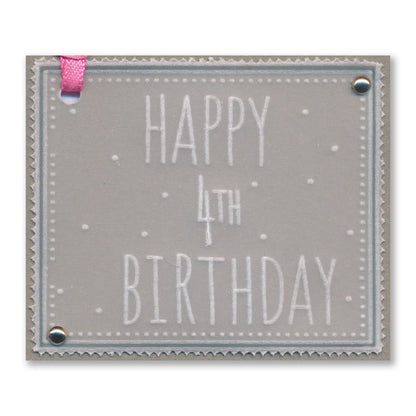 Petite Alphabet & Numbers A6 Square Groovi Plate