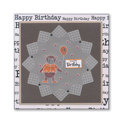 BIP the Bear Characters A5 Square, A6  & Spacer Groovi Plate Collection