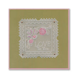 Tina's Floral Samplers A4 Groovi Plate Duo with 8x8 Rainbow River Designer Parchment