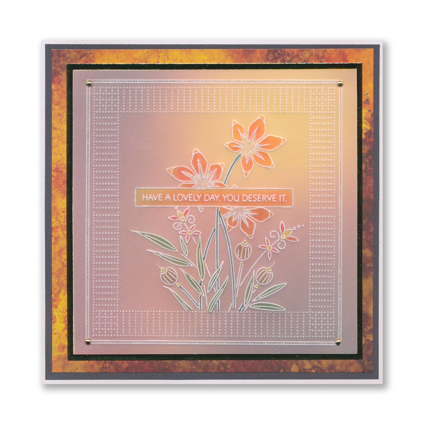 Floral Spray A6 & Spacer Groovi Plate Collection