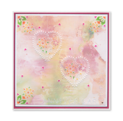Barbara's Loving Heart A5 Square Groovi Plate
