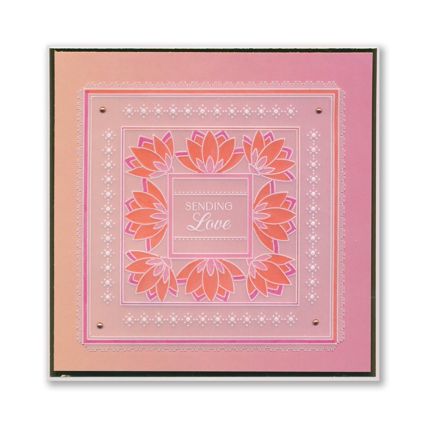 Square Floral Framers A4 Groovi Plate