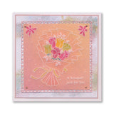 Linda's Rose Bouquet A5 Square Groovi Plate