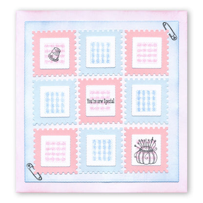 Mini Hobbies - Haberdashery A5 Square Stamp Set