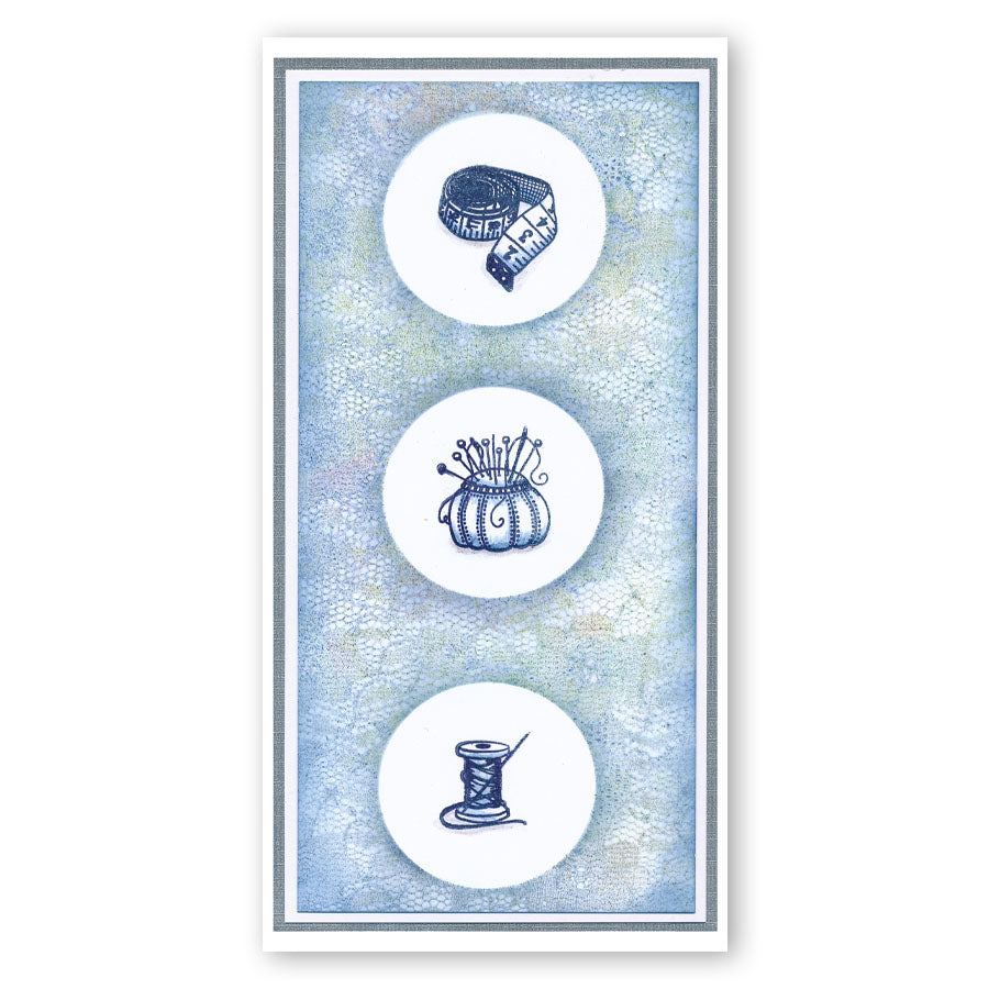 Mini Hobbies - Haberdashery A5 Square Stamp Set