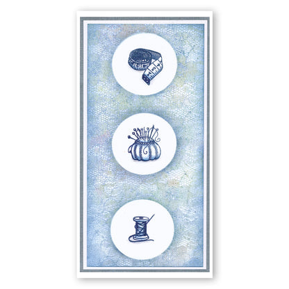 Mini Hobbies - Haberdashery A5 Square Stamp Set