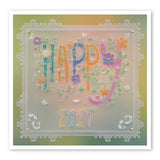 Barbara's Happy Numbers & Embellishments A5 Square Groovi Plate