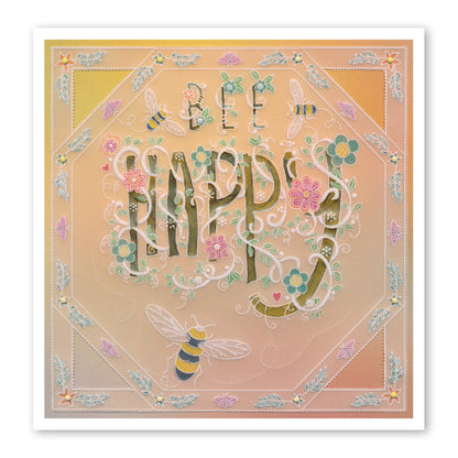 Barbara's Happy Numbers & Embellishments A5 Square Groovi Plate