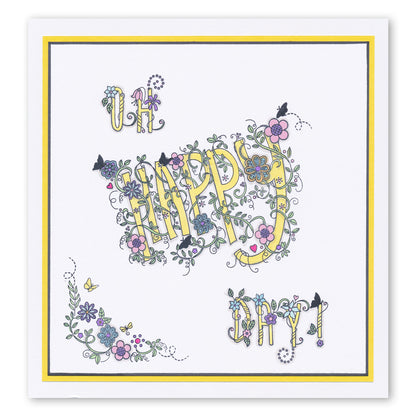 Barbara's Happy Embellishments A6 Square Stamp Set