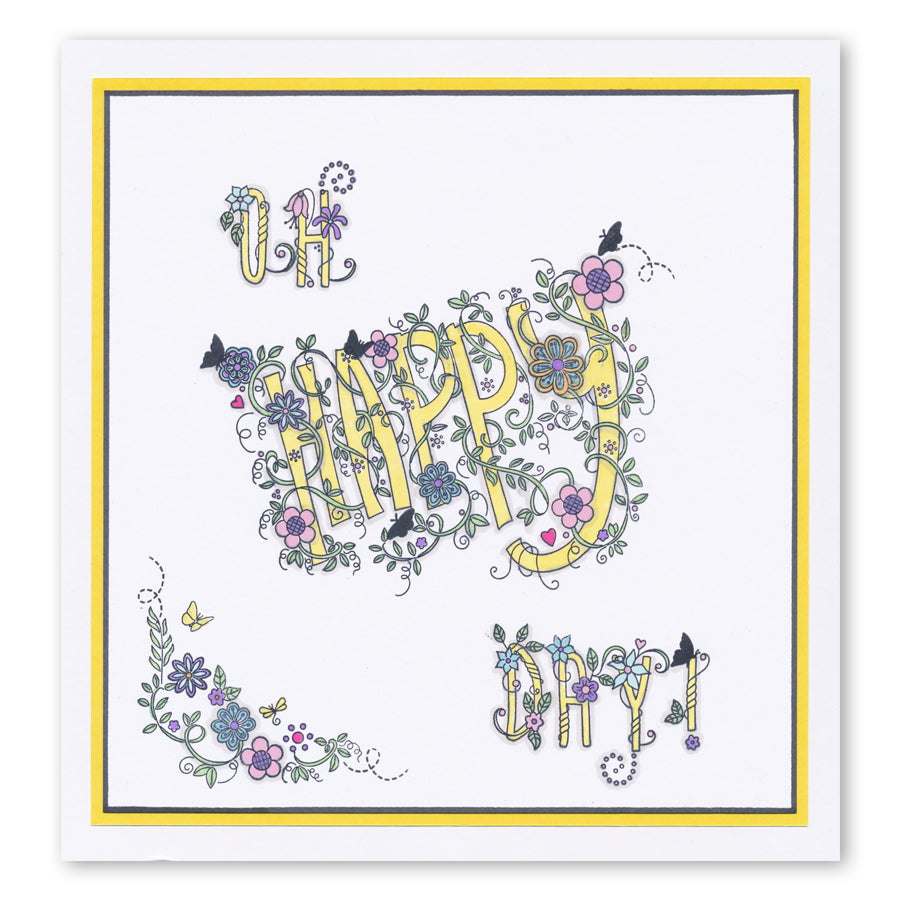 Barbara's Happy Alphabet A4 Stamp Set