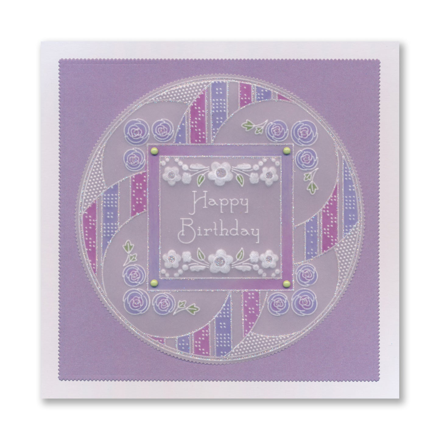 Tina's Happy Birthday Rosie Doodles All in One A5 Square Groovi Plate