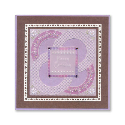 Tina's Happy Birthday Rosie Doodles All in One A5 Square Groovi Plate