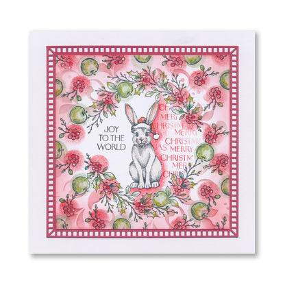 Barbara's Christmas Animals - Hares A6 Stamp & Mask Set