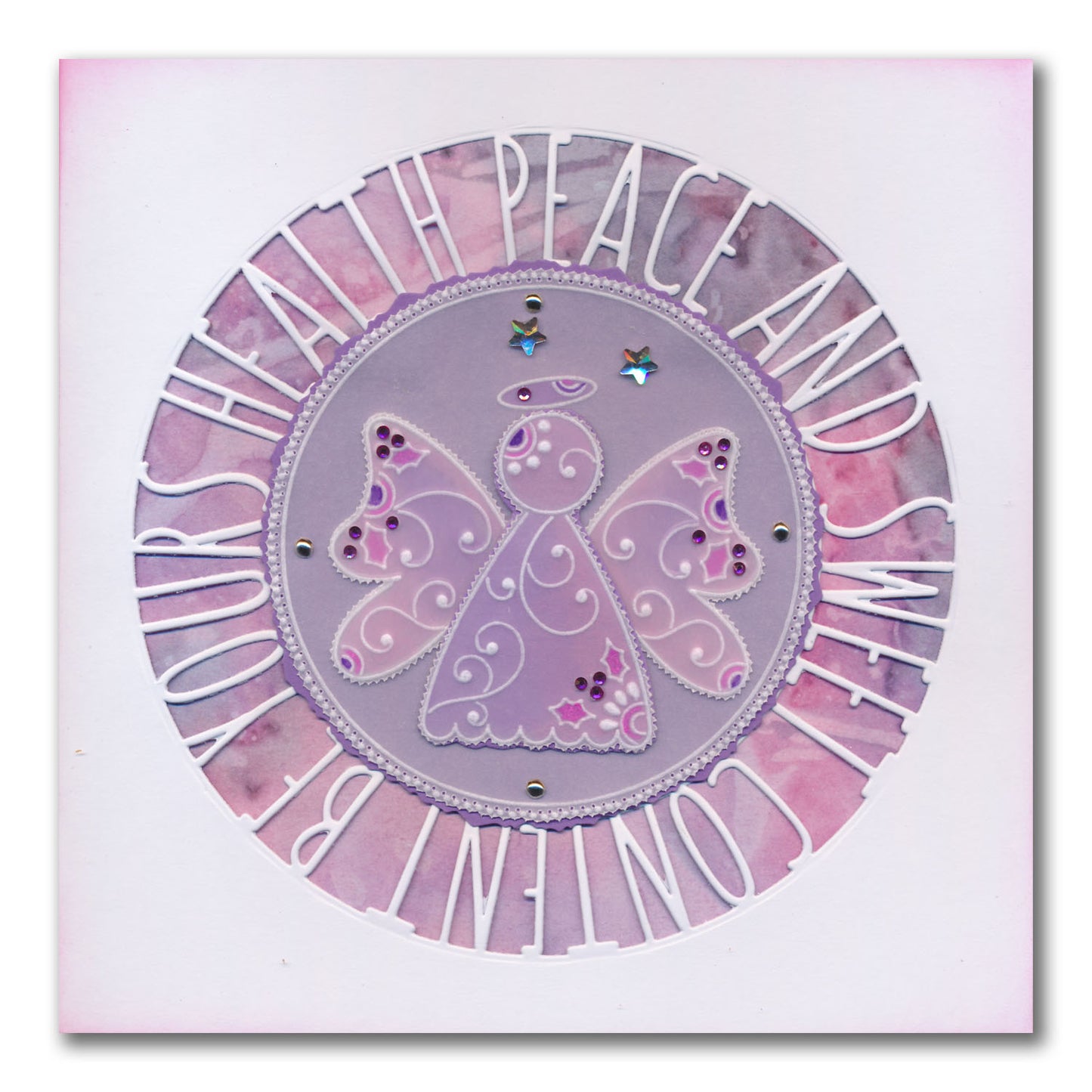 Christmas Sentiments & Holly Aperture Framer Die Collection