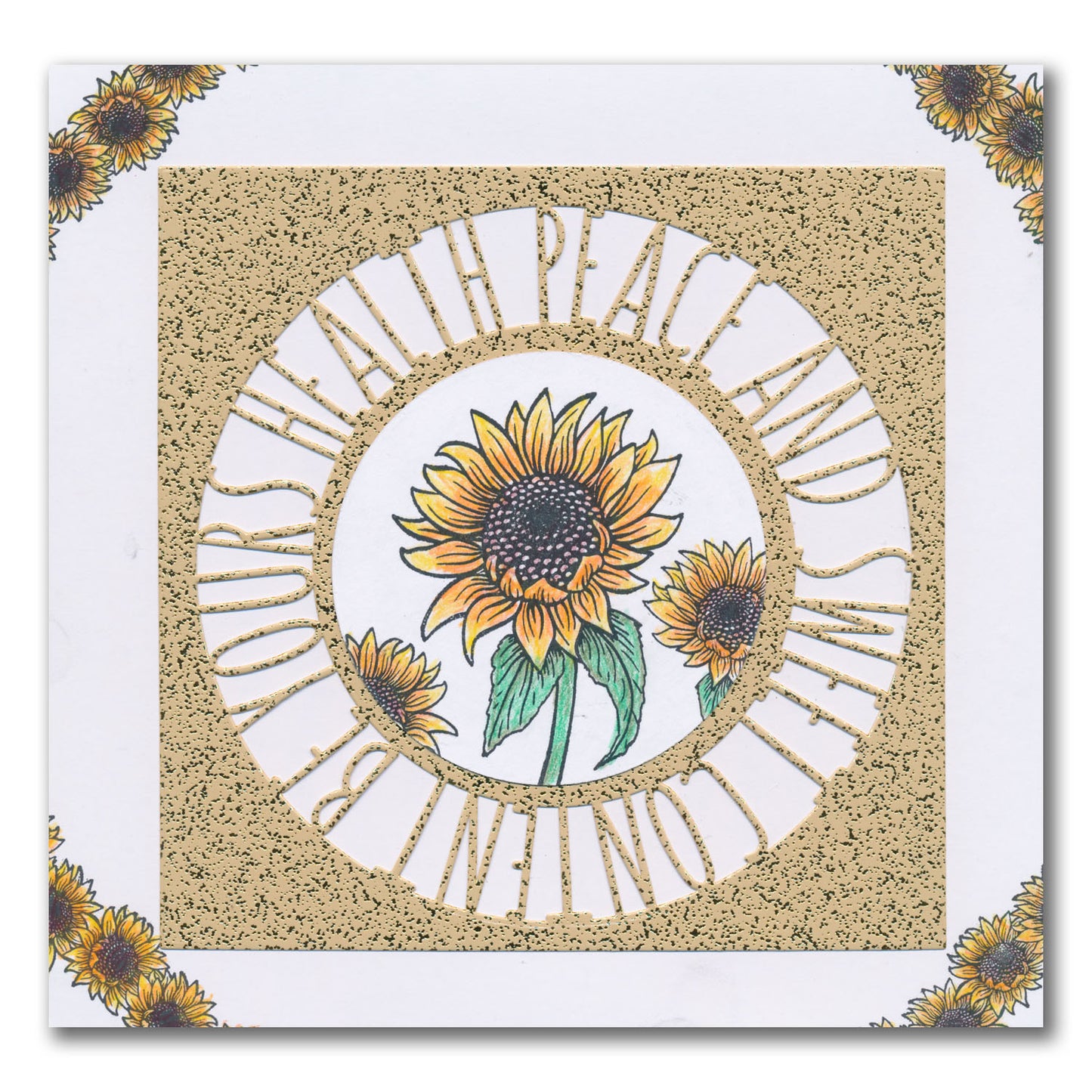 Christmas Sentiments & Holly Aperture Framer Die Collection