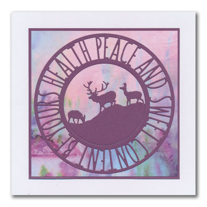 Christmas Sentiments & Holly Aperture Framer Die Collection