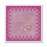 Linda's Floral Shapes Midi Groovi Plate Quartet