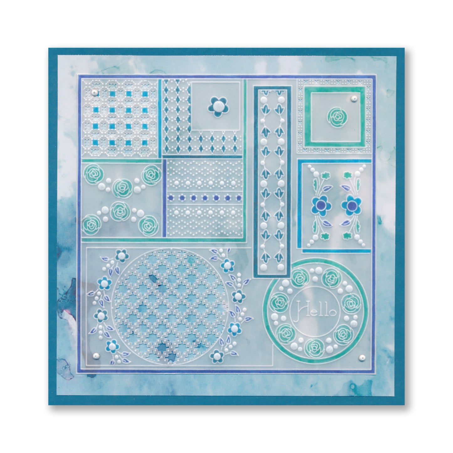 Tina's Hello Rosie Doodles All in One A5 Square Groovi Plate