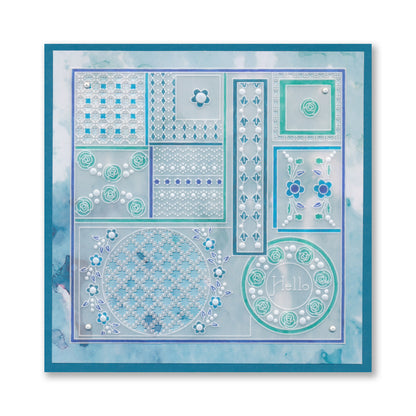 Tina's Hello Rosie Doodles All in One A5 Square Groovi Plate