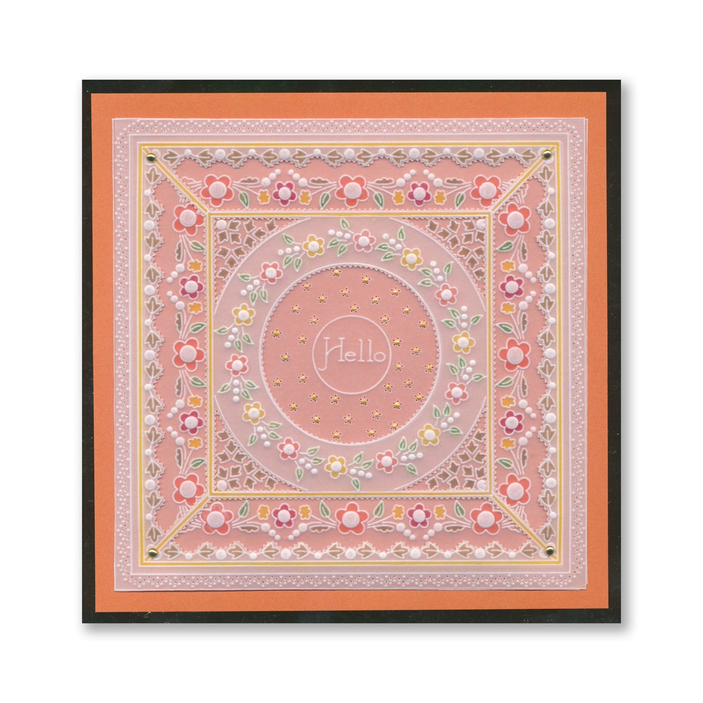 Tina's Hello Rosie Doodles All in One A5 Square Groovi Plate