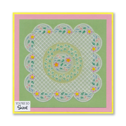 Tina's Hello Rosie Doodles All in One A5 Square Groovi Plate