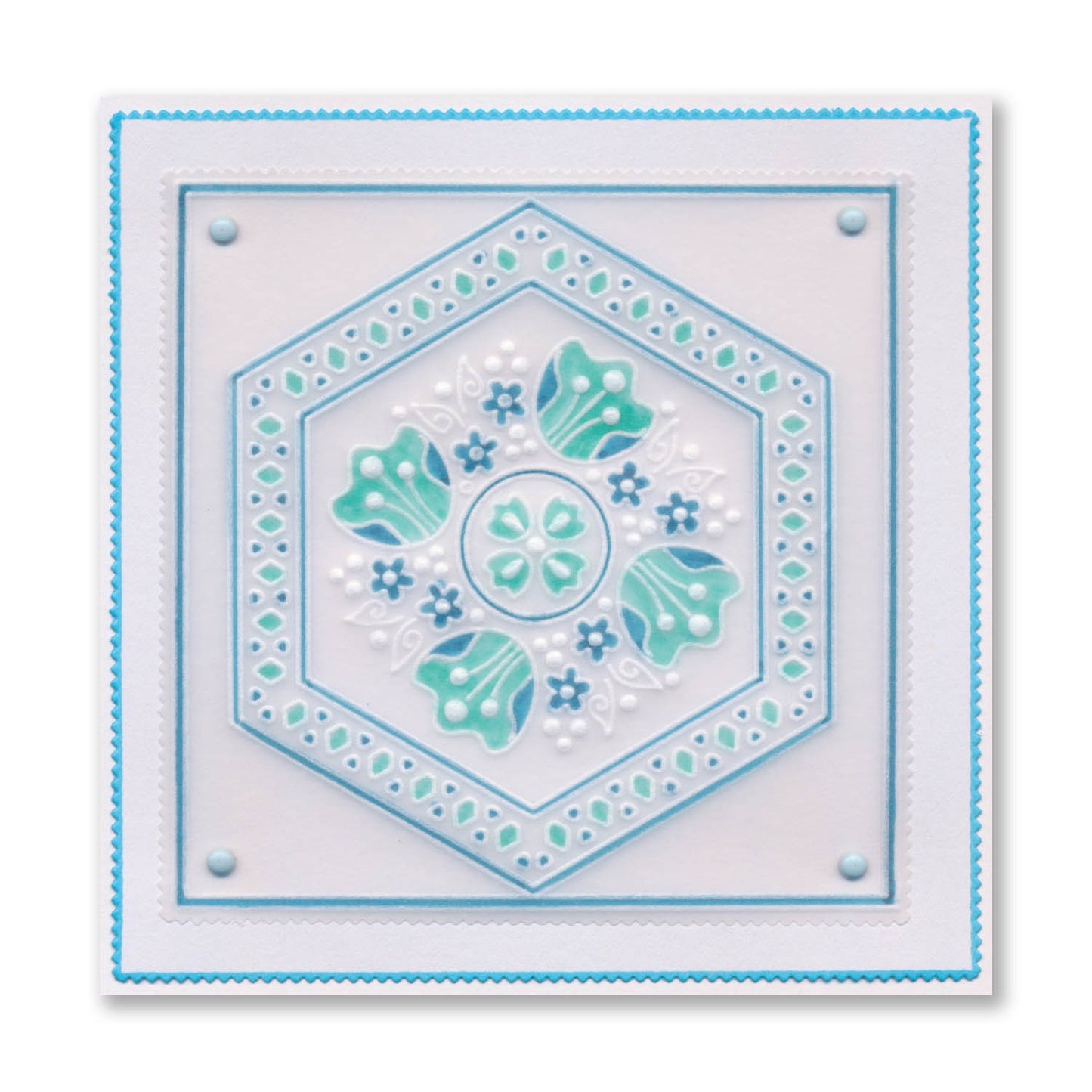 Nested Doodle Frames A4 Square Groovi Plate Collection