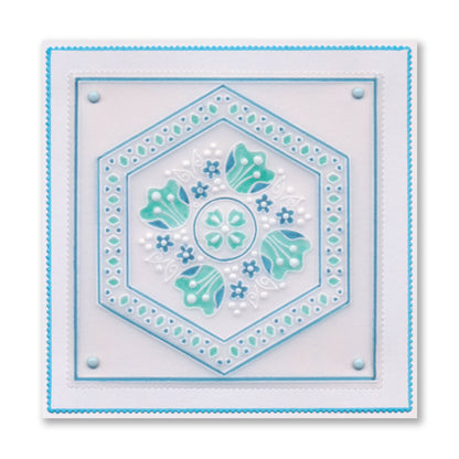 Nested Doodle Frames A4 Square Groovi Plate Collection