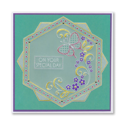 Nested Doodle Frames A4 Square Groovi Plate Collection