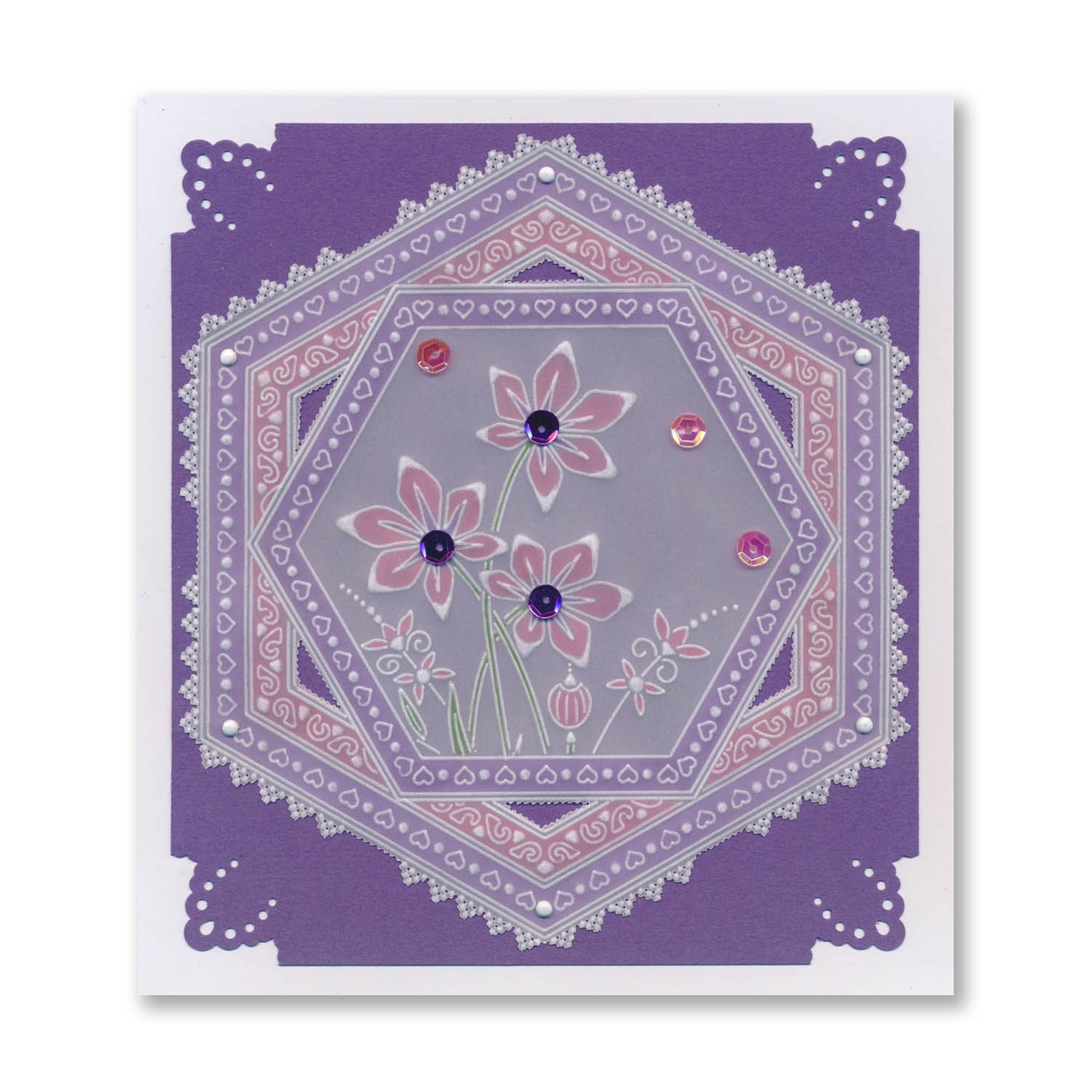 Nested Doodle Frames A4 Square Groovi Plate Collection